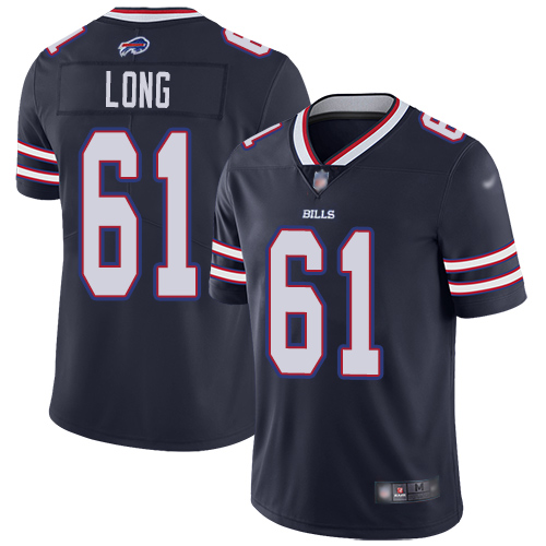 Men Buffalo Bills #61 Spencer Long Limited Navy Blue Inverted Legend NFL Jersey->buffalo bills->NFL Jersey